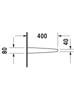Duravit Starck 3 vizelde válaszfal 8500000000