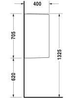 Duravit Starck 3 vizelde válaszfal 8500000000