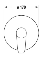 Duravit B1 egykaros falsík alatti zuhanycsaptelep 1 fogyasztóhoz B14210010010