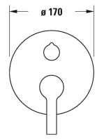 Duravit B.2 falsík alatti zuhanycsaptelep 2 fogyasztóhoz, króm B24210012010