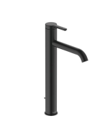 Duravit C.1 matt fekete magasított mosdócsaptelep, automata leeresztőszeleppel C11040001046