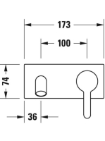 Duravit C.1 falsík alatti mosdócsaptelep 174 mm, matt fekete C11070003046