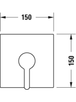 Duravit C.1 egykaros zuhanycsaptelep 1 fogyasztóhoz, króm C14210009010