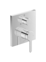 Duravit C.1 falsík alatti szögletes zuhanycsaptelep 2 fogyasztóhoz, króm C14210011010