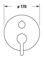 Duravit C.1 egykaros falsík alatti kádcsaptelep 2 fogyasztóhoz, matt fekete C15210012046