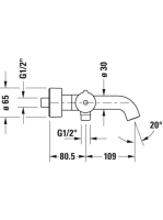 Duravit C.1 termosztátos kádcsaptelep, króm C15220000010
