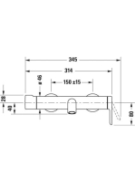 Duravit C.1 egykaros kádtöltő csaptelep, króm C15230000010