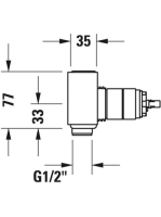 Duravit alaptest egykaros mosdócsaptelep rejtett telepítéséhez GK1900002000