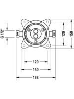 Duravit alaptest padlón álló csaptelephez GK5900003