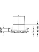 Duravit alaptest padlón álló csaptelephez GK5900003