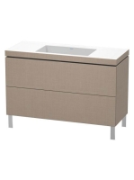 Duravit L-Cube c-bonded alsószekrény Vero Air kerámia mosdóval 120x48 cm, vászon LC6939N7575
