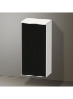 Duravit Zencha középmagas szekrény 81,9x40 cm, balos, texturált fekete/matt fehér ZE1350L63840000