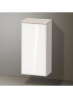 Duravit Zencha középmagas szekrény 81,9x40 cm, jobbos, fehér üveg/matt taupe ZE1350R64830000