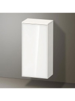 Duravit Zencha középmagas szekrény 81,9x40 cm, jobbos, fehér üveg/matt fehér ZE1350R64840000