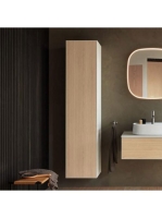 Duravit Zencha magas szekrény 176x40 cm, balos, natur tölgy/matt fehér ZE1352L30840000