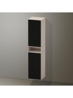 Duravit Zencha magas szekrény 176x40 cm, balos, struktúrált fekete/matt taupe ZE1353L63830000