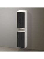 Duravit Zencha magas szekrény 176x40 cm, jobbos, fekete tölgy/matt fehér ZE1353R16840000