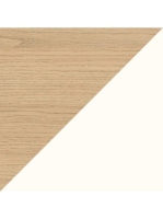 Duravit Zencha magas szekrény 176x40 cm, jobbos, natur tölgy/matt fehér ZE1353R30840000