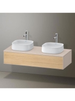 Duravit Zencha fiókos alsószekrény 130, dió fiókrendezővel, natúr tölgy/matt taupe ZE4813B30830E00