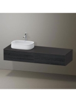 Duravit Zencha balos alsószekrény 160, tölgy fiókrendezővel, fekete tölgy/matt grafit ZE4814L16800J00