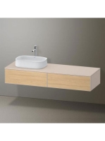 Duravit Zencha balos alsószekrény 160, tölgy fiókrendezővel, natúr tölgy/matt taupe ZE4814L30830K00