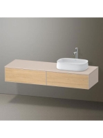 Duravit Zencha jobbos alsószekrény 160, dió fiókrendezővel, natúr tölgy/matt taupe ZE4814R30830F00