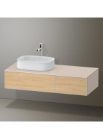 Duravit Zencha balos alsószekrény 130, dió fiókrendezővel, natúr tölgy/matt taupe ZE4816030830F00