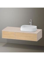 Duravit Zencha jobbos alsószekrény 130, fiókrendező nélkül, natúr tölgy/matt taupe ZE4817030830000