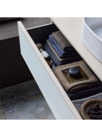 Duravit Zencha balos alsószekrény 130, fiókrendező nélkül, fehér üveg/matt fehér ZE4818064840000