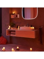 Duravit Zencha jobbos alsószekrény 130, fiókrendező nélkül, natúr tölgy/matt fehér ZE4819030840000