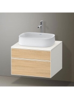 Duravit Zencha alsószekrény 65, dió fiókrendezővel, natúr tölgy/matt fehér ZE4820030840E00