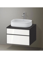 Duravit Zencha alsószekrény 65, fiókrendező nélkül, fehér üveg/matt grafit ZE4820064800000