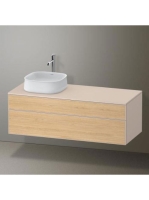 Duravit Zencha balos alsószekrény 130, dió fiókrendezővel, natúr tölgy/matt taupe ZE4822L30830E00