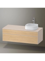 Duravit Zencha jobbos alsószekrény 130, tölgy fiókrendezővel, natúr tölgy/matt taupe ZE4822R30830I00