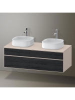 Duravit Zencha alsószekrény 130, dió fiókrendezővel, fekete tölgy/matt taupe ZE4823B16830E00