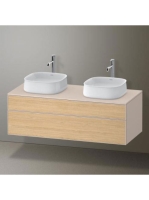 Duravit Zencha alsószekrény 130, fiókrendező nélkül, natúr tölgy/matt taupe ZE4823B30830000