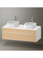 Duravit Zencha alsószekrény 130, fiókrendező nélkül, natúr tölgy/matt fehér ZE4823B30840000