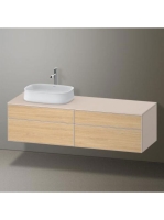 Duravit Zencha balos alsószekrény 160, tölgy fiókrendezővel, natúr tölgy/matt taupe ZE4824L30830K00