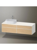 Duravit Zencha balos alsószekrény 160, tölgy fiókrendezővel, natúr tölgy/matt fehér ZE4824L30840K00