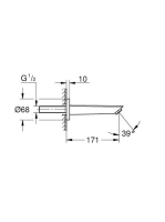 Grohe Eurosmart kádkifolyó, króm 13448003