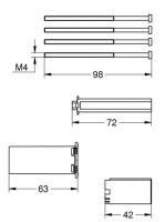 Grohe Rapido SmartBox hosszabbító készlet SmartControl csaptelephez 14048000