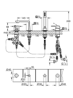 Grohe Allure kádperembe építhető csaptelep, króm 19316001