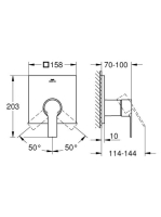 Grohe Allure egykaros zuhanycsaptelep, króm 19317001