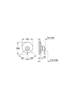 Grohe Concetto falba épített zuhanycsaptelep 19345001