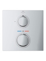 Grohe Allure 1 fogyasztós falsík mögötti termosztátos csaptelep, króm 19380002