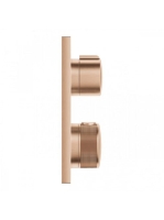 Grohe Allure 1 fogyasztós falsík mögötti termosztátos csaptelep, szálcsiszolt rose arany 19380DL2