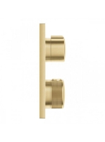 Grohe Allure 1 fogyasztós falsík mögötti termosztátos csaptelep, szálcsiszolt világos arany 19380GN2