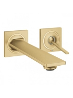 Grohe Allure M 2-lyukas falra szerelhető mosdócsaptelep, szálcsiszolt világos arany 19386GN2