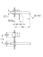 Grohe Essence 2-lyukas mosdócsaptelep M-es méret, arany 19408GL1