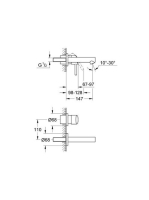 Grohe Concetto 2-lyukas mosdócsaptelep 19575001